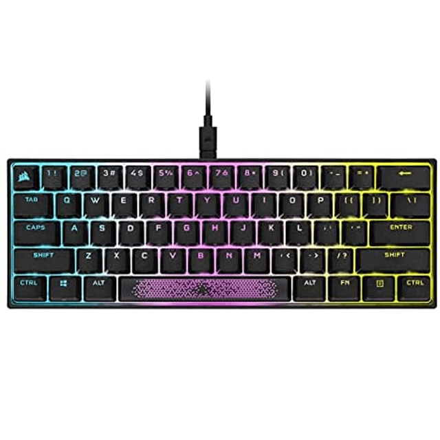 Teclado Corsair K65 Mecánico RGB Mini 60% Switch Cherry MX Speed Inglés