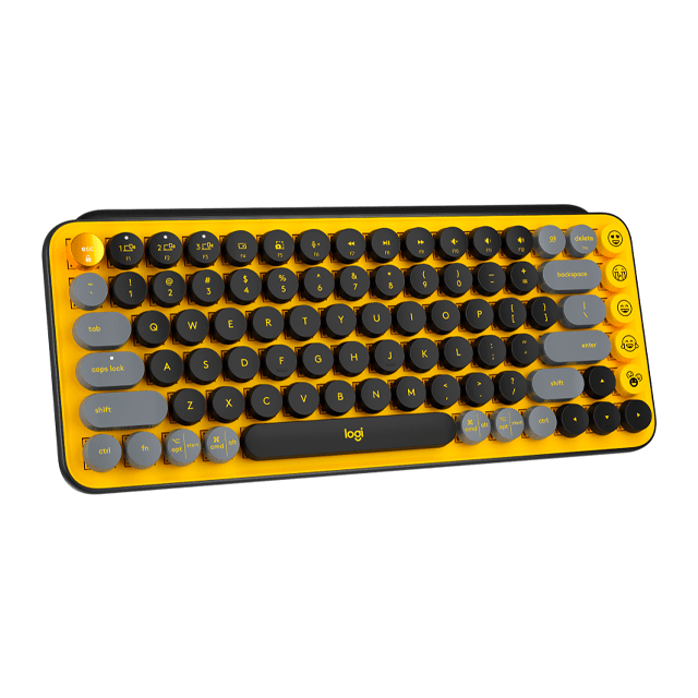 Teclado Logitech Pop Keys Mecanico Yellow Inalámbrico 920-010713