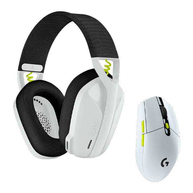 Kit Auriculares Logitech G435 White Wireless + Mouse Logitech G305 SE White Wireless (981-001161)