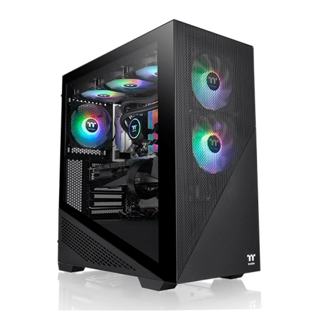 Gabinete Thermaltake Divider 370 Templado Black ARGB 3x12cm