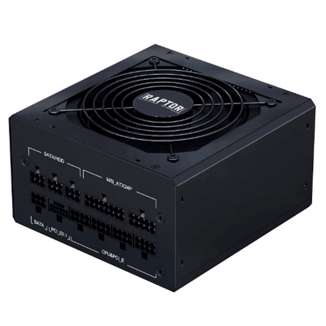 Fuente Raptor Volt 1000W 80 Plus Gold Full Modular PCIe 5.1 Negra