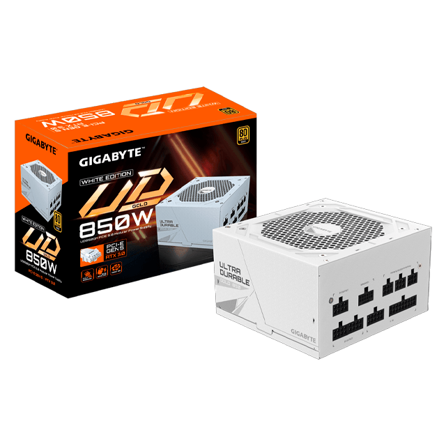 Fuente Gigabyte UD850GM PG5W 850W White 80 Plus Gold ATX 3.0 PCIe 5.0 Full Modular
