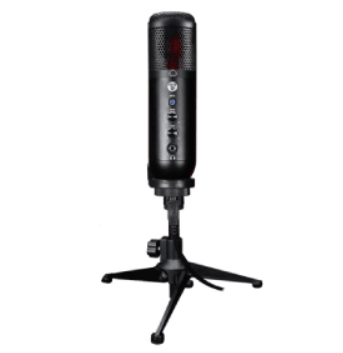 Microfono Fantech Leviosa MCX01 Black RGB Streaming Condensador USB