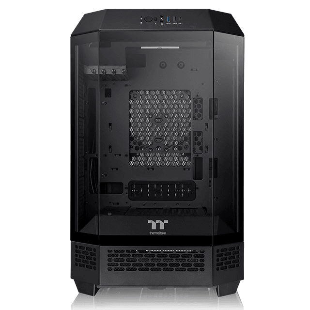 Gabinete Thermaltake The Tower 300 Templado Black ARGB 2x12cm