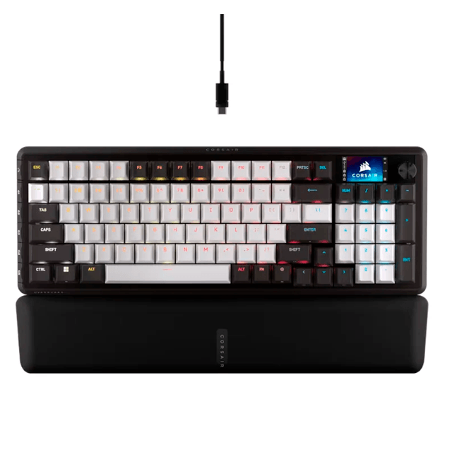 Teclado Corsair Vanguard 96% LCD Mecánico Switch MLX Plasma Inglés