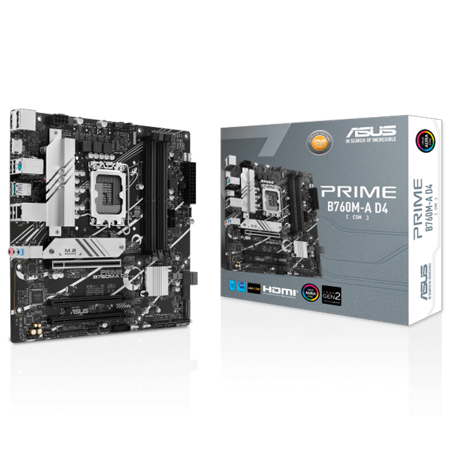 Mother ASUS PRIME B760M-A D4 CSM DDR4 (12va/13va/14va Gen) LGA1700
