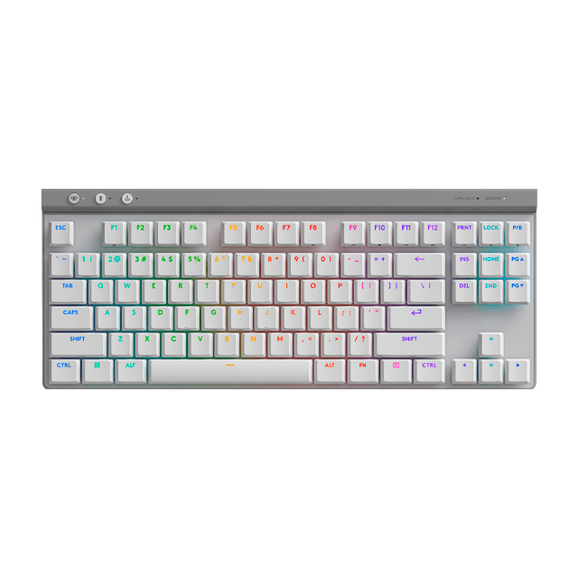 Teclado Logitech G515 Mecánico RGB Lightspeed TKL Inglés White 920-012535