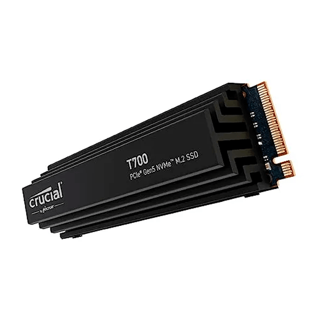 Disco SSD M2 Crucial 1TB T700 11700MB/S Disipador PCIe G5 Gen5 x4 NVME