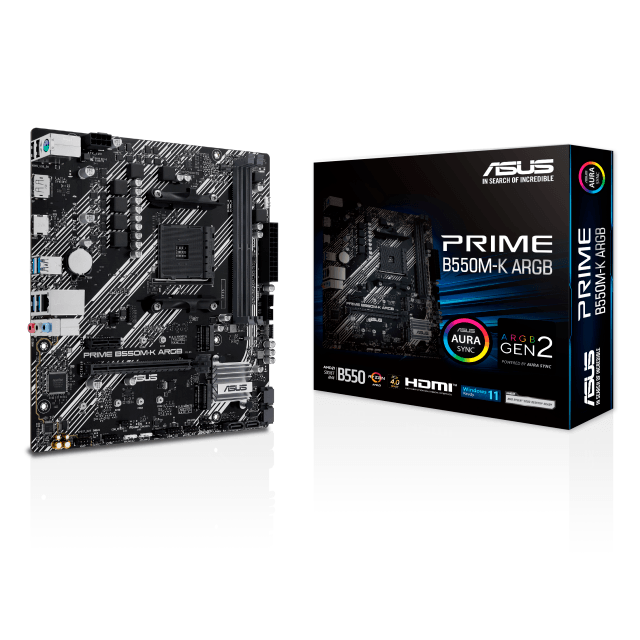 Mother ASUS PRIME B550M-K ARGB AM4 (3ERA/4TA/5TA GEN)
