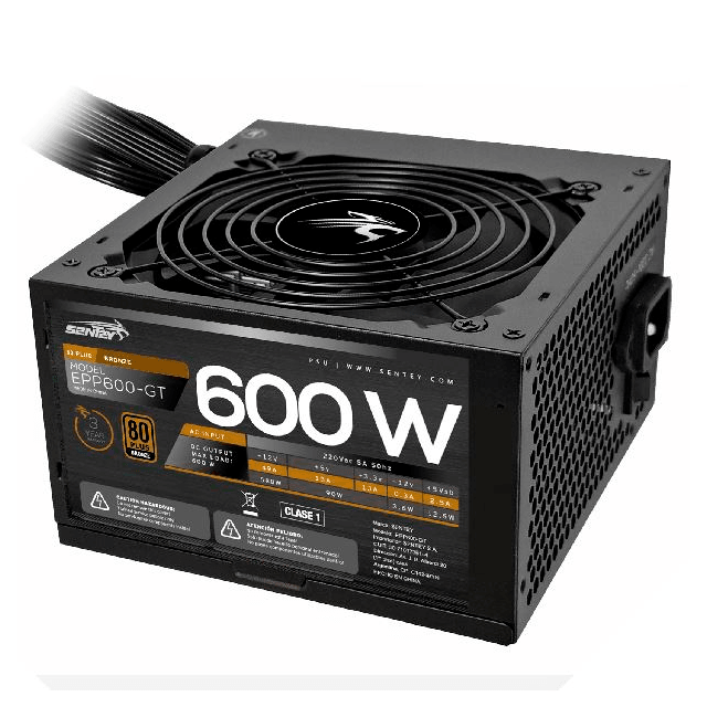 Fuente Sentey EPP600-GT 600W 80 Plus Bronze