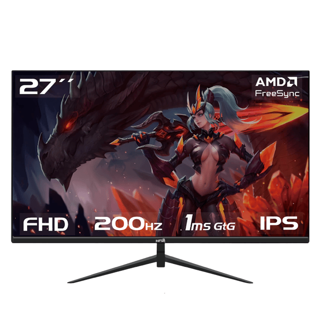 Monitor Gamer Raptor Hawk Eye 27 Frameless FHD IPS 200Hz 1Ms