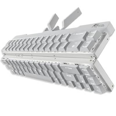RK ROYAL KLUDGE TECLADO F68 60% WHITE SWITCH BLUE
