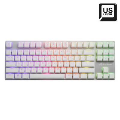 SHARKOON TECLADO PUREWRITER TKL KAILH RED US LOW PRO RGB WHITE 4044951034284