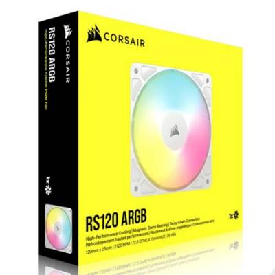 CORSAIR FAN RS120 ARGB PWM 120MM WH CO-9050184-WW