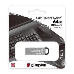 PENDRIVE 64GB KINGSTON DTKN USB 3.2 METÁLICO