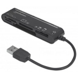 LECTOR DE MEMORIAS MANHATTAN SLIM (USB)