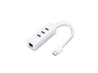 Hub Usb Tplink Ue330 3 Puertos Usb 3.0 Ethernet Rj45 Gigabit