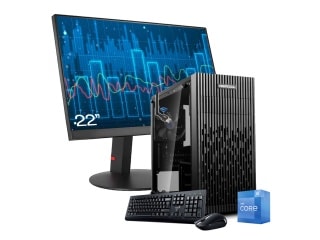 Equipo PC INTEL Core i5 12400 12va Gen - 16Gb - Ssd 512Gb - Wifi/Bt - Monitor 22" - Windows 11 Pro - Accesorios