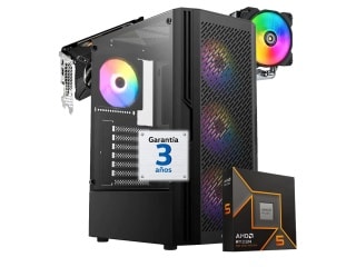PC Gamer AMD Ryzen 5 9600x - Video RTX 5060 8Gb - RAM 16Gb - 1Tb - Wifi/BT - Win11 Pro Español