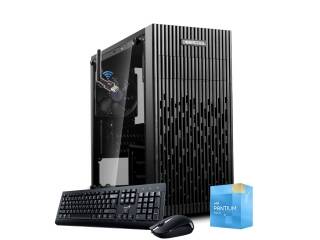 Equipo PC INTEL Pentium G7400 12va Gen - 8Gb - Ssd 240Gb - Wifi/Bt - Windows 11 Pro - Teclado Mouse y Parlantes