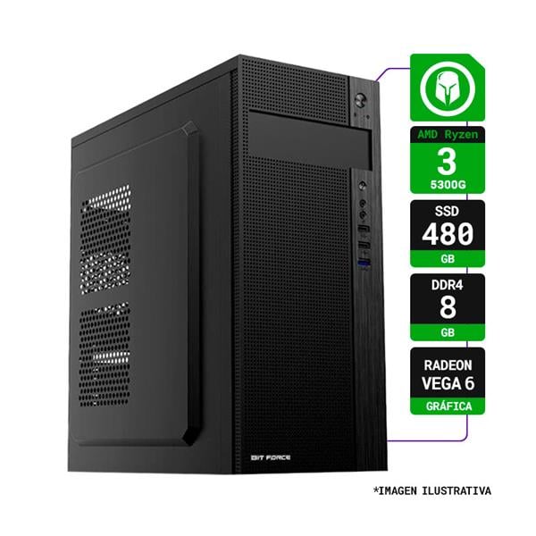 Pc Armada Amd Ryzen 3 5300g 8gb 480gb