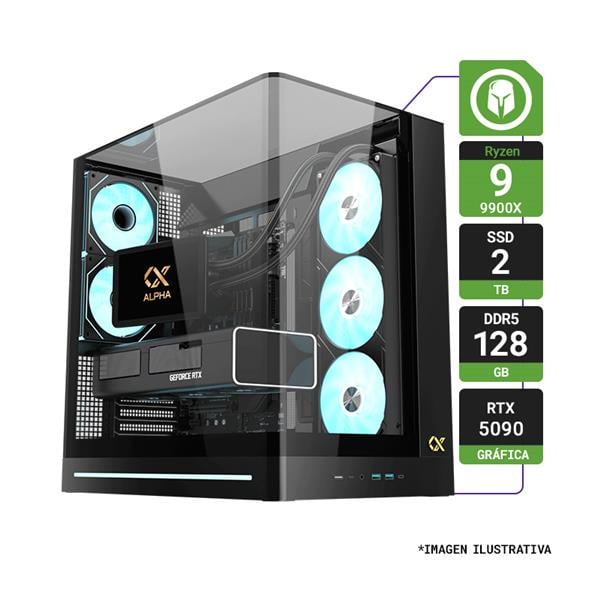 Pc Armada Amd Ryzen 9 9900x 128gb 6000mhz Rtx 5090 4tb G4 + 2tb G3