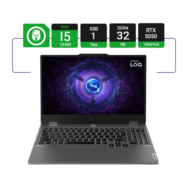 Notebook Gamer Lenovo Loq 15irx10 Gaming 15.6" Intel I5 13450hx 32gb Ram 1tb Ssd Rtx 5050 W11