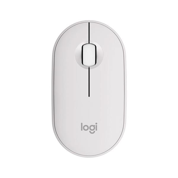 Mouse Logitech M350s Pebble 2 Blanco Inalambrico Bluetooth