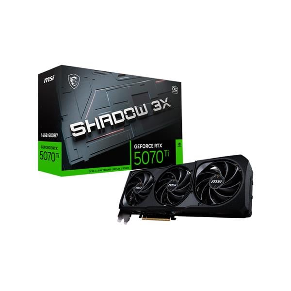 Placa de Video Msi Nvidia Geforce Rtx 5070 Ti Shadow 3x 16gb Oc Gddr7