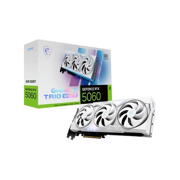 Placa de Video Msi Nvidia Geforce Rtx 5060 Gaming Trio Oc 8gb White Gddr7