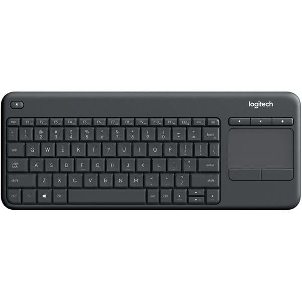Teclado Logitech K400 Plus Touchpad Inalambrico Black