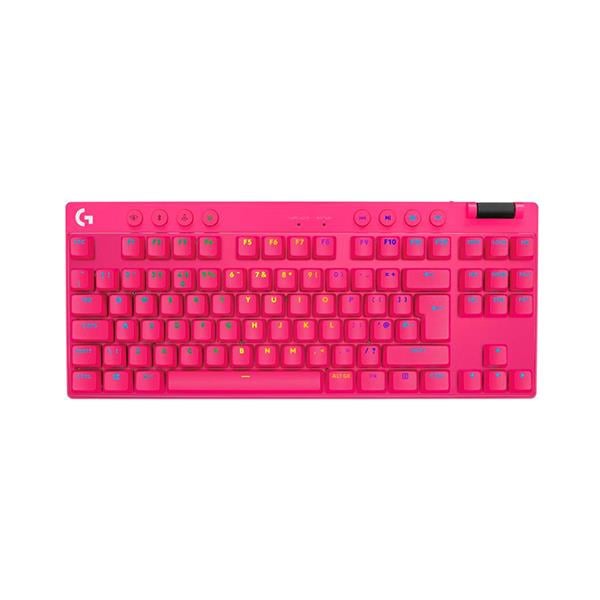 Teclado Logitech Pro X Tkl Magenta Lightspeed Inalambrico