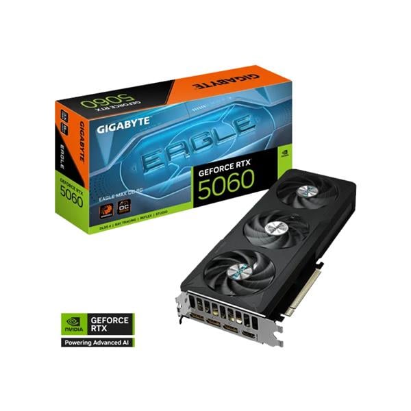 Placa de Video Gigabyte Nvidia Geforce Rtx 5060 Eagle Max 8gb Oc Gddr7