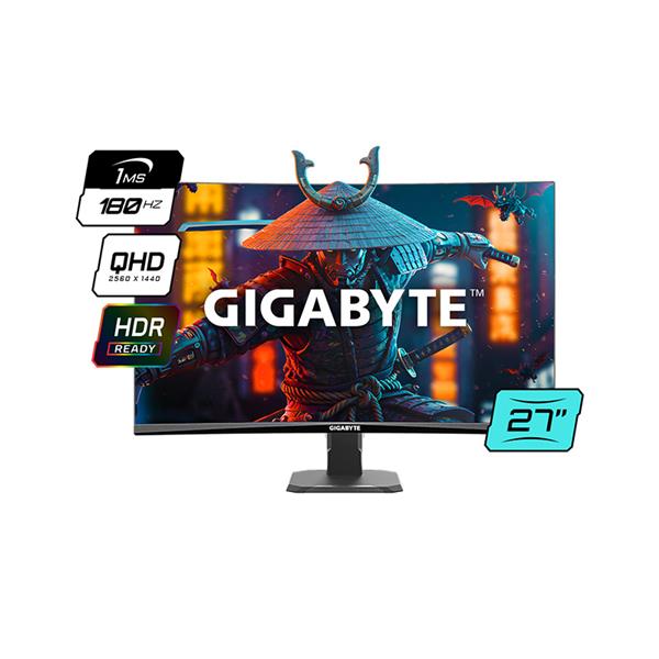 Monitor Gamer Va 27" Gigabyte Edge Curvo Gs27qca Qhd 2k 180hz 1ms Freesync