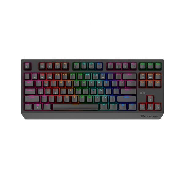 Teclado Mecanico Genesis Thor 230 Tkl Black Inalámbrico Rgb Switch Red