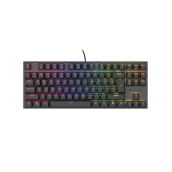 Teclado Mecanico Genesis Thor 303 Tkl Black Rgb Switch Silent Hot Swap - Layout Es - Black