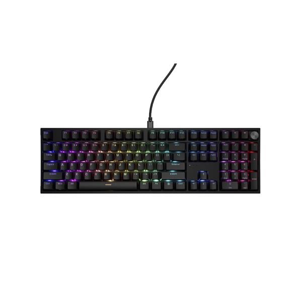 Teclado Mecanico Genesis Thor 404 Rgb Backlight Gateron Switch Yellow Pro - Layout Us - Black