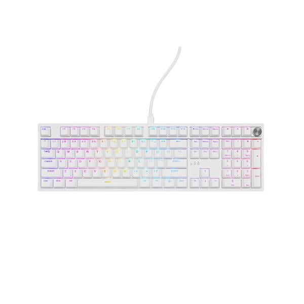 Teclado Mecanico Genesis Thor 404 Rgb Backlight Switch Outemu Peach Silent - Layout Us - White