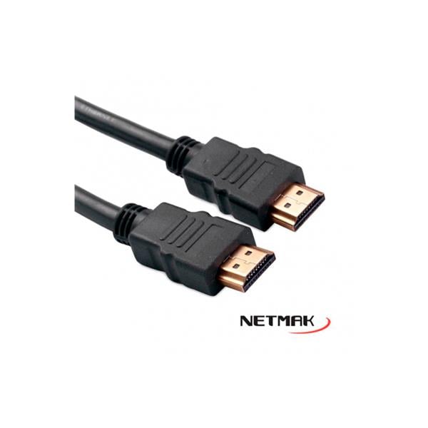 Cable Netmak Hdmi 5m v1.4 1080p Negro