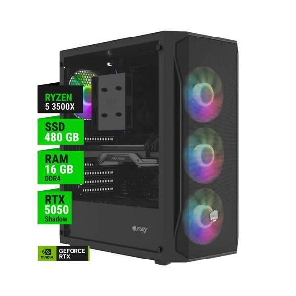 Pc Gamer Amd Ryzen 5 3500x Rtx 5050 8gb 16gb Ram 51gb Nvme 4fan Gab