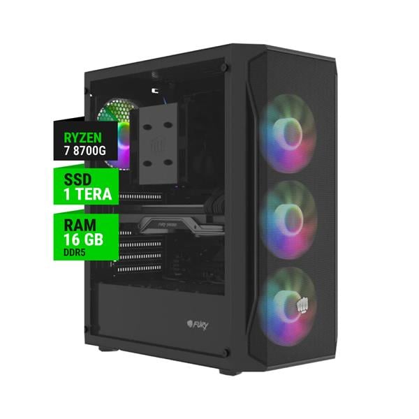 Pc Gamer Amd Ryzen 7 8700g 16gb Ram 1tb Nvme 4fan Frgb Gab