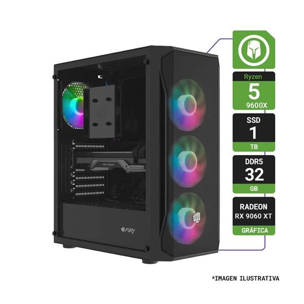 Pc Gamer Ryzen 5 9600x 32gb Ram Ssd 1tb Rx 9060 Xt 8gb