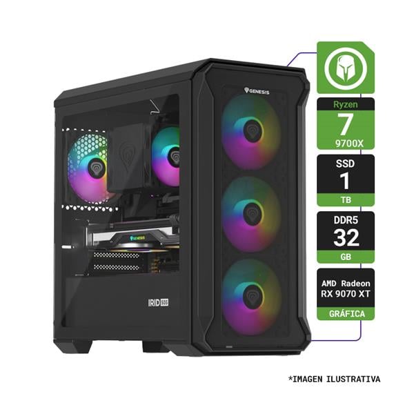 Pc Gamer R7-9700x 32gb Ram Ssd 1tb Rx 9070 Xt 16gb