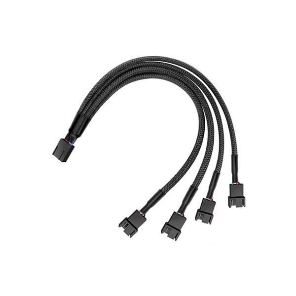 Cable Splitter Pwm Mallado Para Fan Cooler Zer01 Gaming 1 X 4