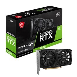 Placa De Video MSI Nvidia Geforce RTX 3050 Ventus 2X 6Gb OC...