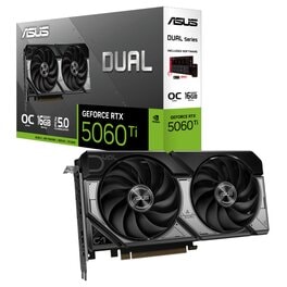 Placa de Video Asus Nvidia Geforce RTX 5060 Ti Dual OC 16Gb