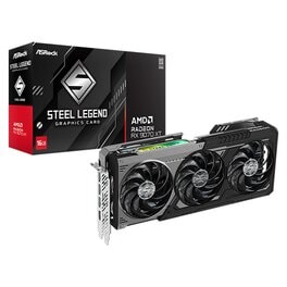 Placa de Video Asrock AMD Radeon RX 9070 XT Steel Legend Dark...