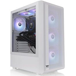 Gabinete Thermaltake S200 Plus TG C/Coolers x4 ARGB Snow White