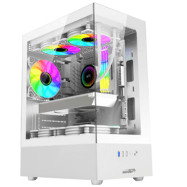 Gabinete Sentey H10 Tg C/Coolers X5 Argb White