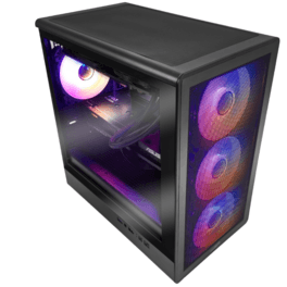 Gabinete Sentey M25 Mantis Tg Mesh C/Coolers X4 Argb Black